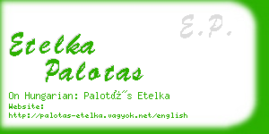 etelka palotas business card